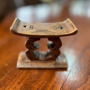 Vintage African Ashanti Headrest